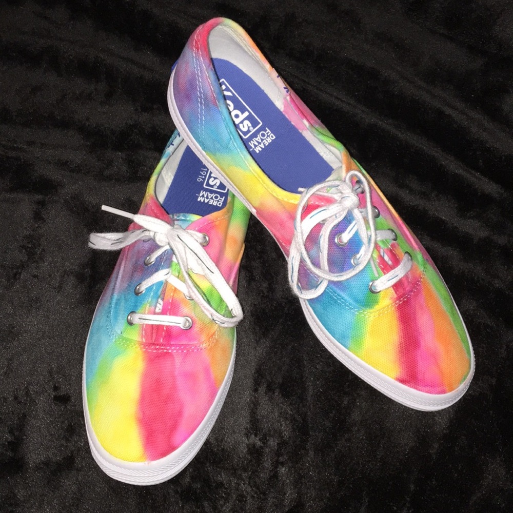 Tie-dyed keds